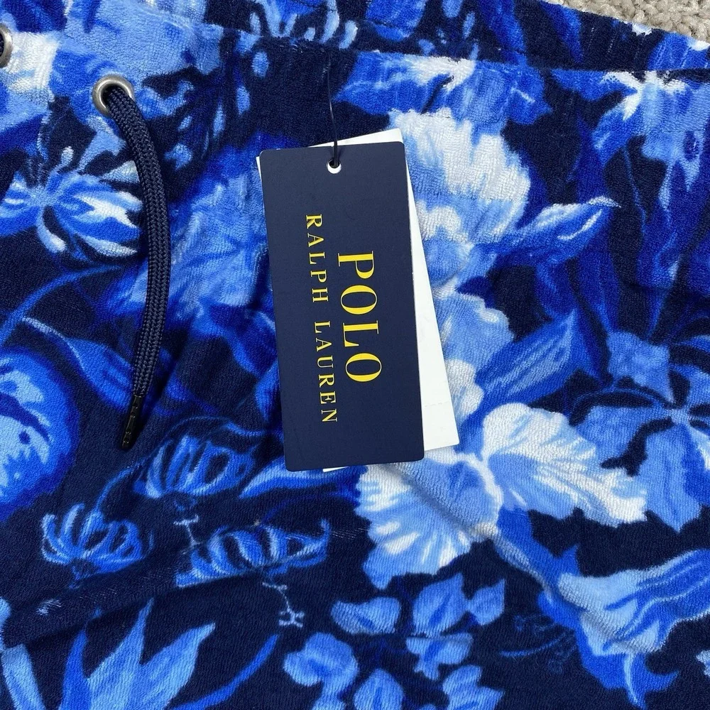 Polo by Ralph Lauren Blue Floral towel terry cloth Shorts